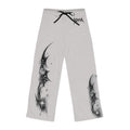 Women's Pajama Pants - Monochrome Celestial Wing Tattoo Print